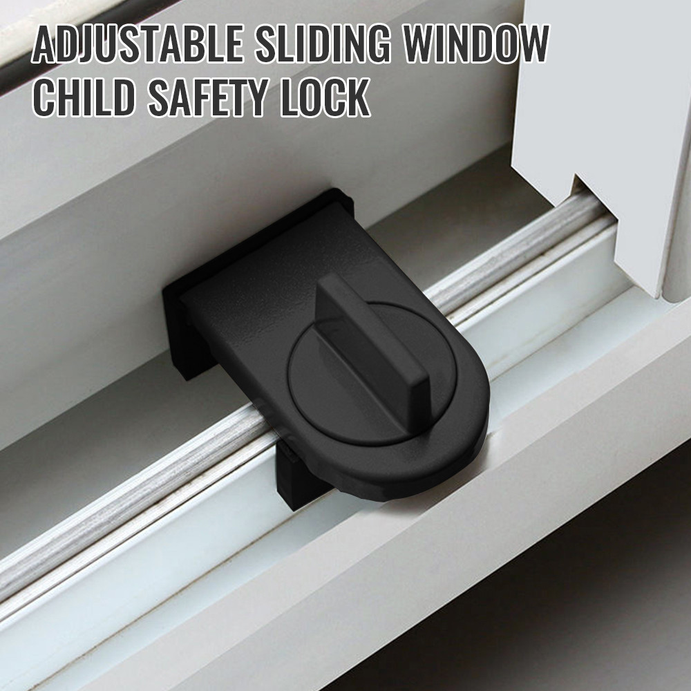Safety Security Antitheft Sliding Auxiliary Window Limiter Lock Child