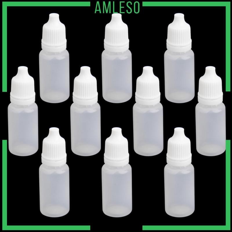 [Amleso] 10 lot Small Clear Dropper Bottles Liquid Eye Drops Container ...