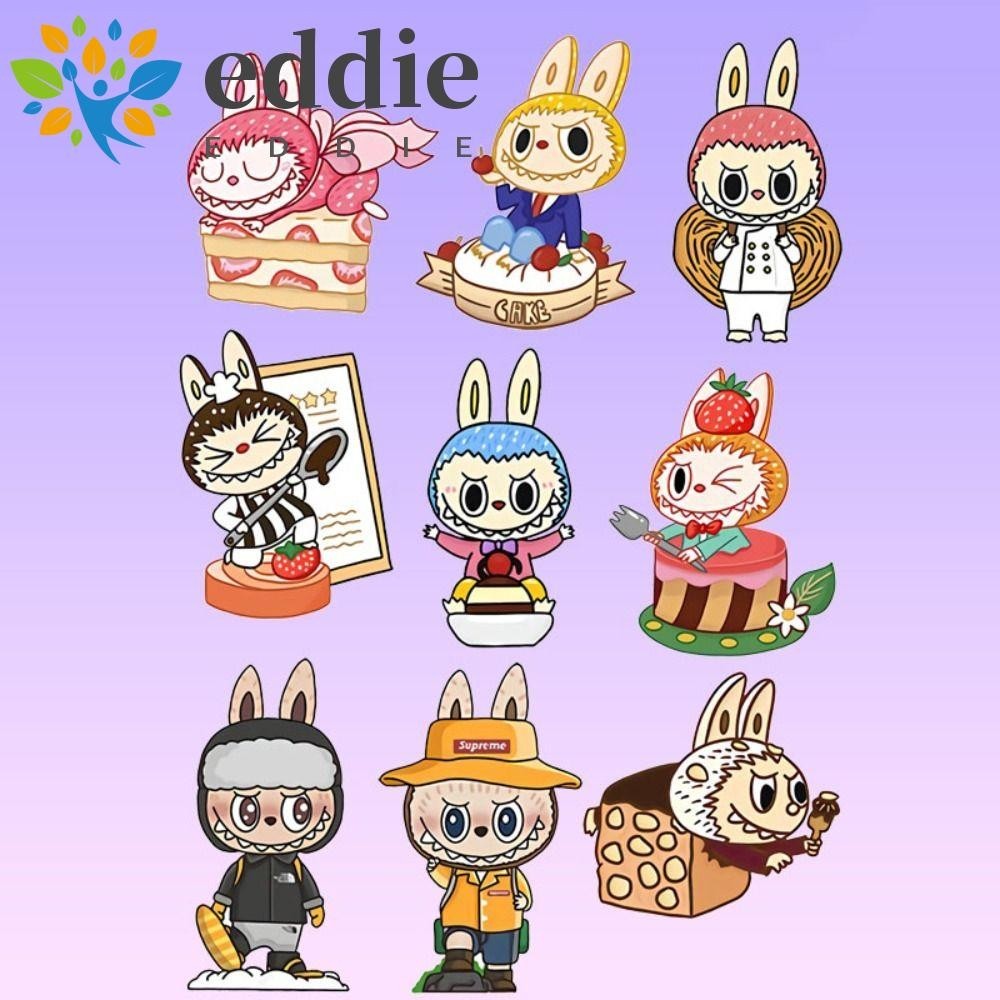 26EDIE Labubu Time Stickers, Cartoon Labubu Waterproof Labubu Graffiti ...