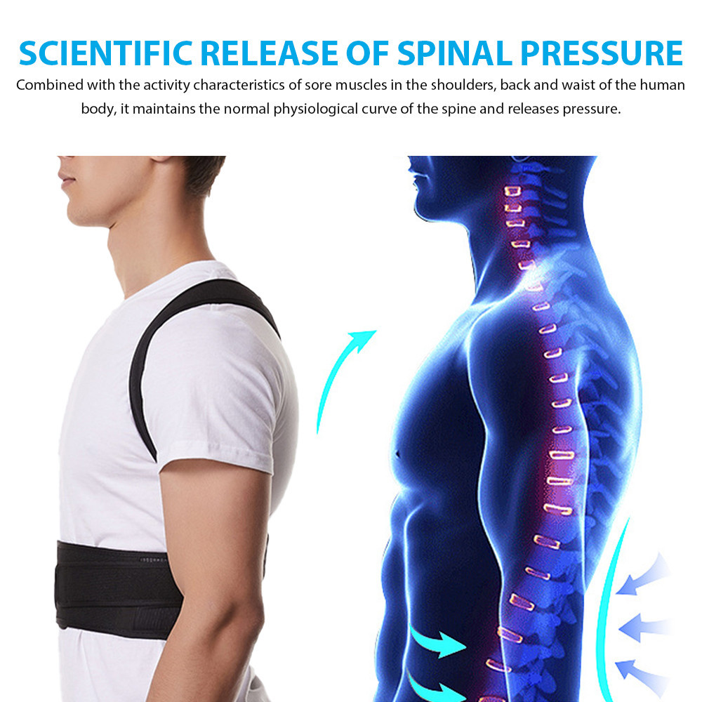 Back Brace Posture Corrector for Women Men Back Lumbar Support Shoulder Posture Support for Improve Posture Back Pain Relief Shopee Philippines