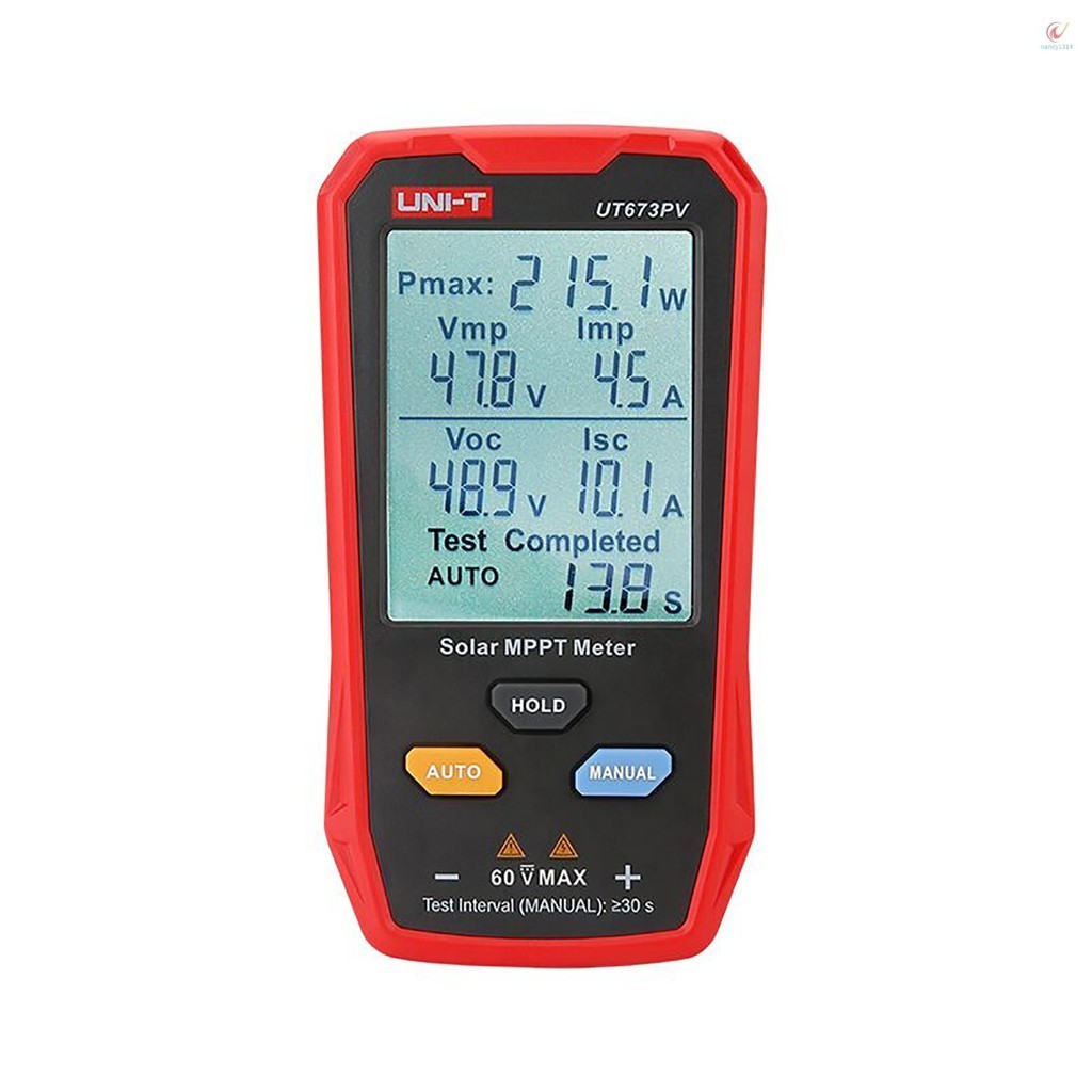Nancy UNI-T UT673PV Solor MPPT Meter Photovoltaic Maximum Power Tester ...