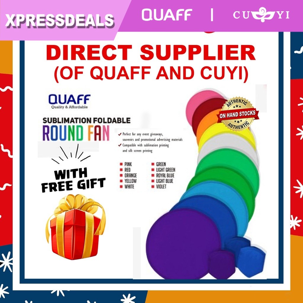 (100 pcs) Blank Printable Foldable Round Fan Full Color | XPD | Shopee ...