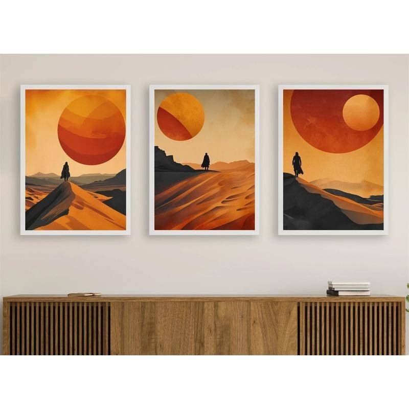 Dune Inspired Canvas Prints Posters | Mid Century Modern Wall Art Print ...