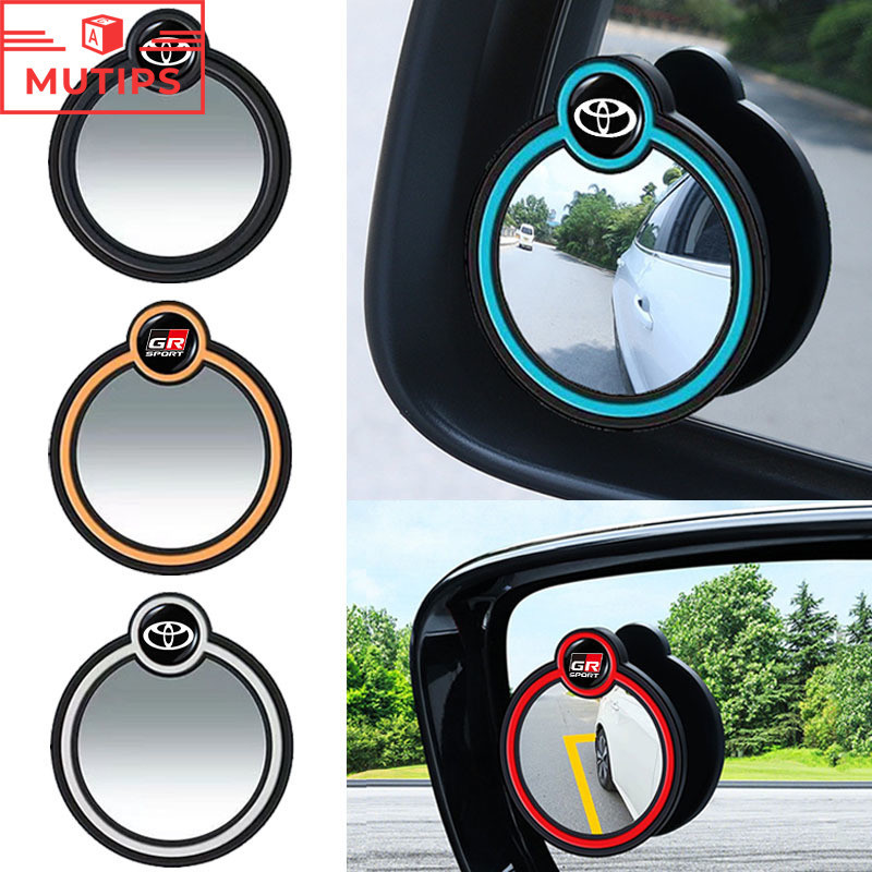 Toyota 2 PCS Car Rearview Mirror 360° Rotatable Blind Spot Side Mirror ...