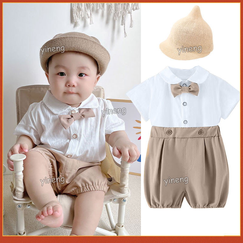 White Christening Outfit Newborn Baby Boy Formal Wear Baby Boy