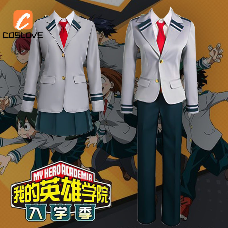 Anime My Hero Academia Midoriya Izuku School Uniform Cosplay Full Set ...