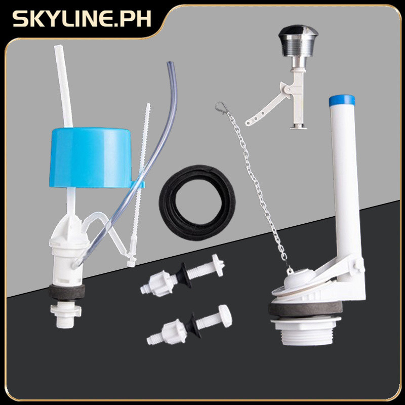1Set Universal Toilet Water Tank Fitting Adjustable Toilet Flush Kit ...