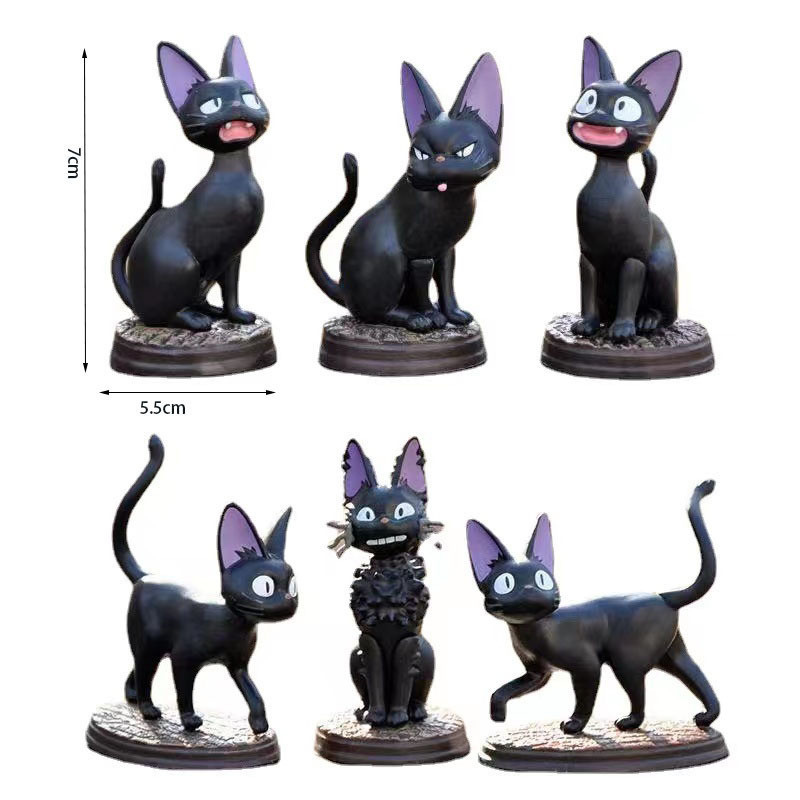 Kiki's Delivery Service Black Cat JiJi Action Figure Decorative ...