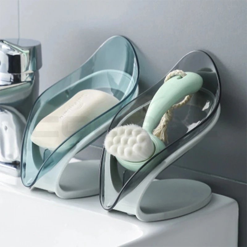 Leaf Shape Soap Box Soap Holder Three Layer Soap Organizer Soap Case ...