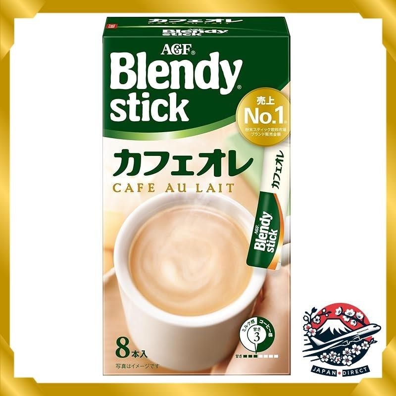 AGF Blendy Stick Cafe au Lait 8 pack x 6 boxes [Stick Coffee] [Powder ...
