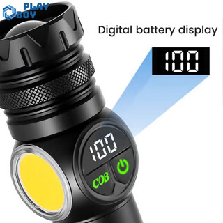 Playboy LED Torch, Type-C Rechargeable Battery Flashlight, IPX7 ...