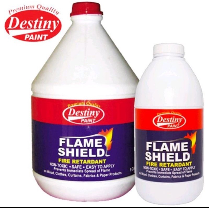 DESTINY PAINT FLAME SHIELD FIRE RETARDANT 1 LITER / 4 LITERS | Shopee ...