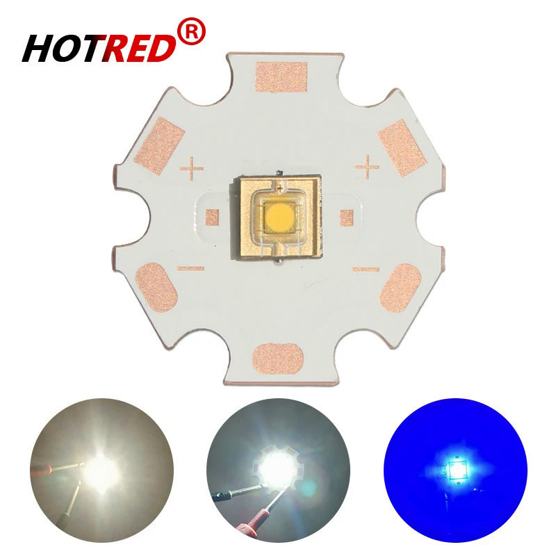 High Power LED Chip 20W 5050 SMD Plane Circle Glow Cold Warm White Blue ...