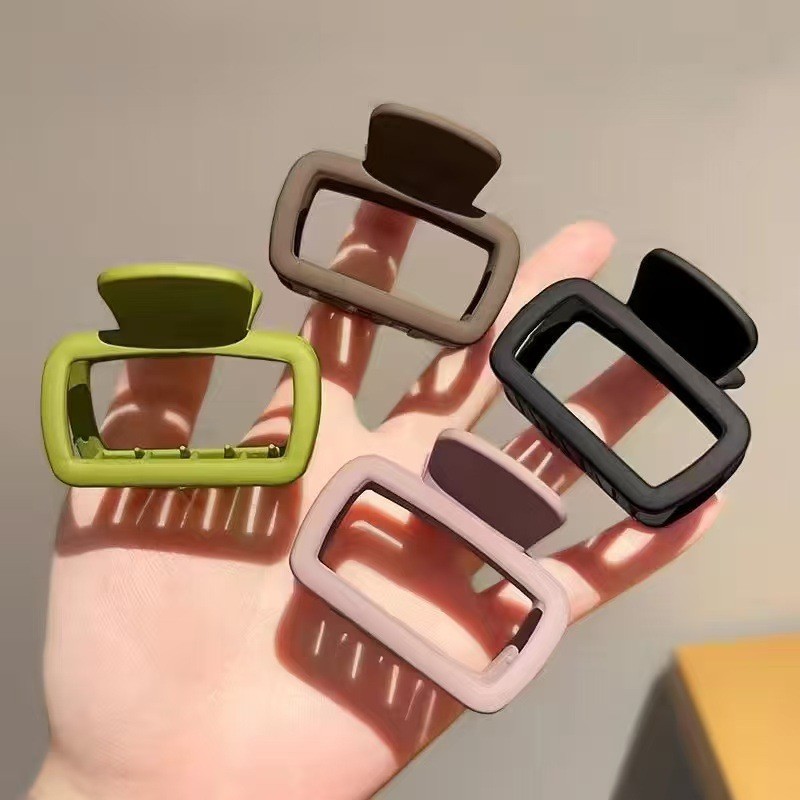 2025 Simple Square Small Size Grab Clip Female Color Coil Hair Clip ...