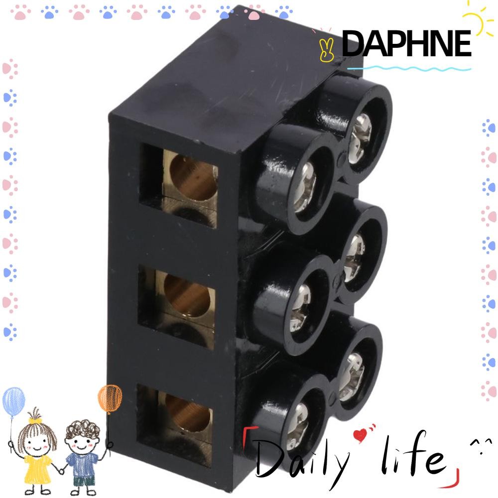 DAPHNE Terminal Block, Dual Row 3 Positions Screw Electric Barrier ...