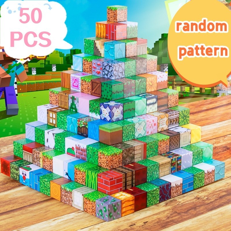 World Magnetic Cube Building Blocks DIY Magnet Puzzle Children's ...