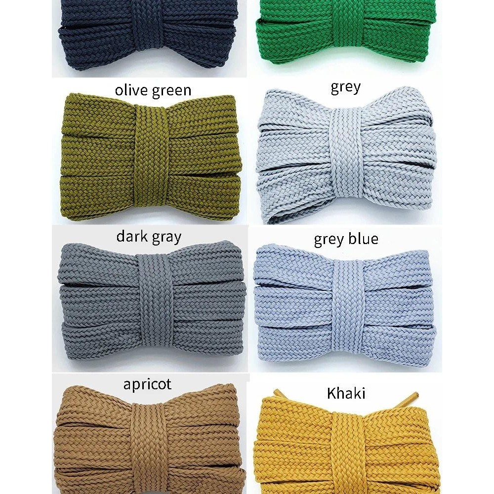 2CM Width Flat Shoelaces Casual Sneakers Classic Shoelace Teenis Shoe ...