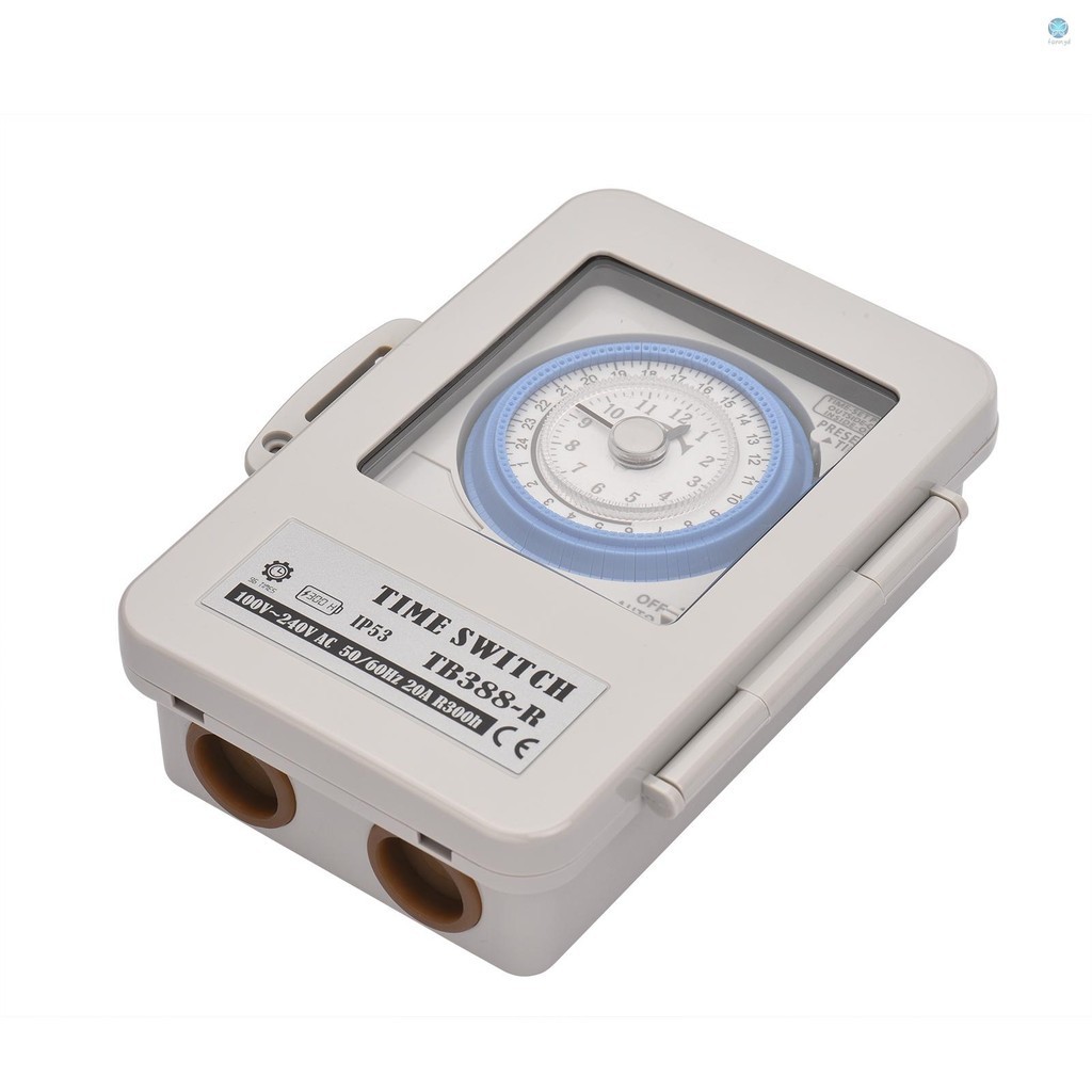 Mechanical 24 Hours Timer Switch IP53 Rating Programmable Electrical ...