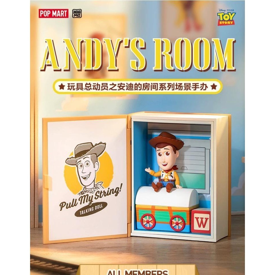 POPMART disney andy's room series Figure Ornaments Cute Toys Girls ...