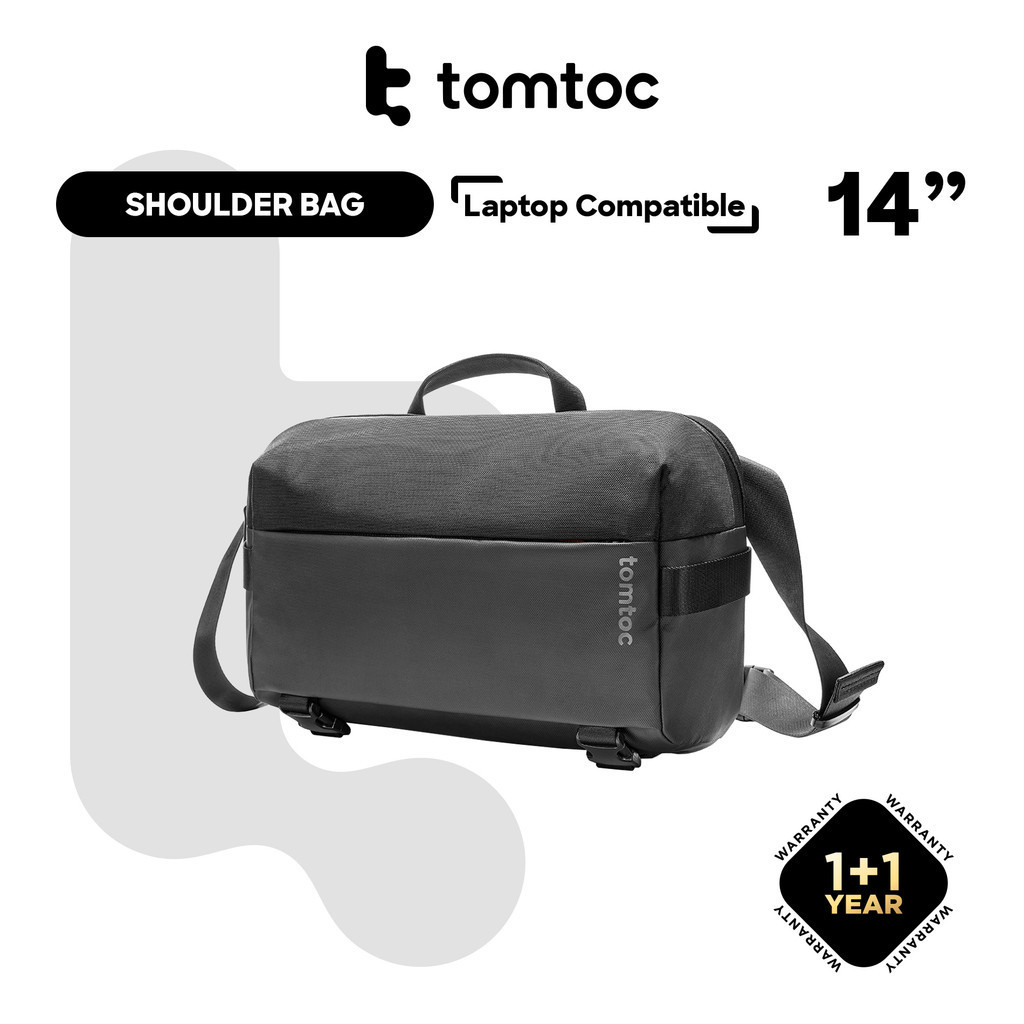 tomtoc 14 Inch Compact EDC Laptop Sling Bag - MacBook Pro M1 M2 M3 ...