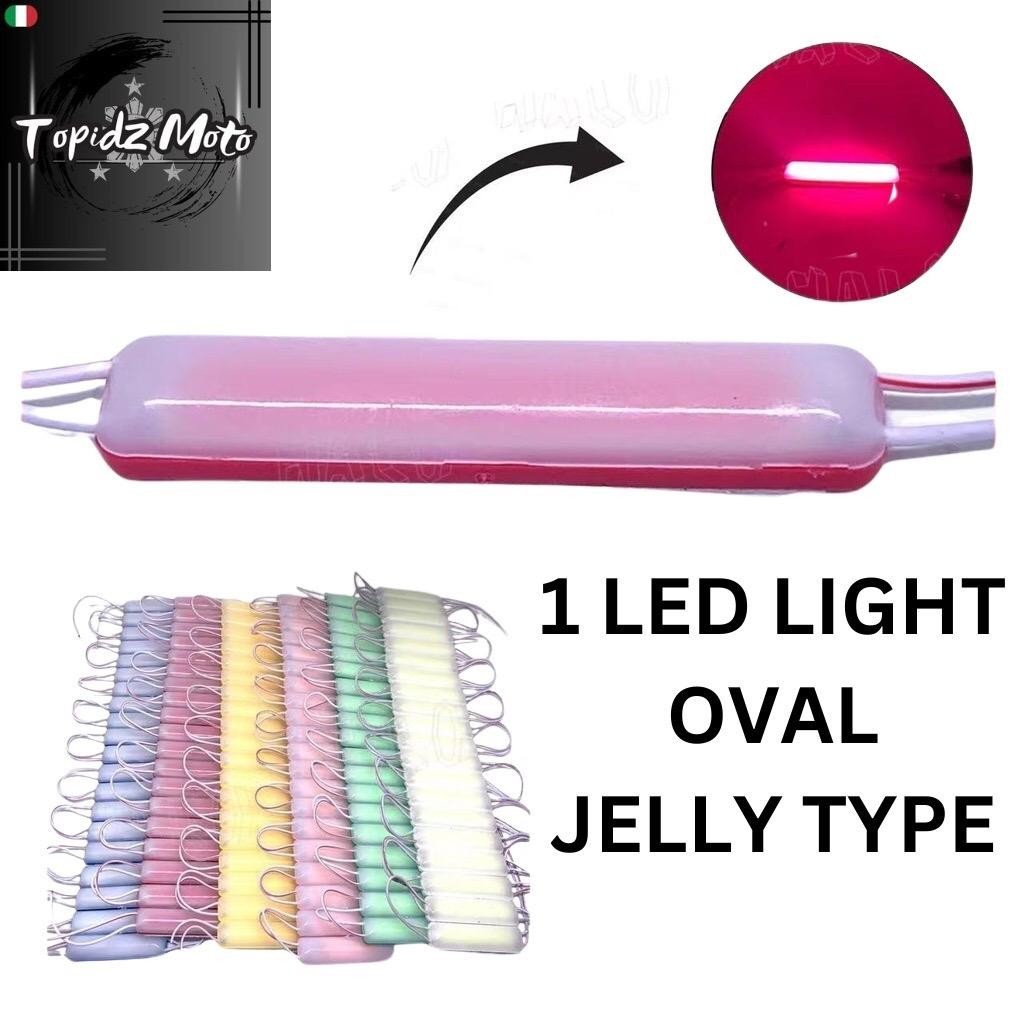 1 LED LIGHT OVAL JELLY TYPE MOTORCYCLE MOTOR PARTS ACCESSORIES | Shopee ...