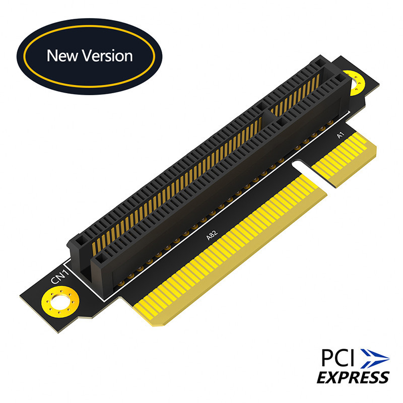 20mm PCIE X8 3.0 90 Degree Reverse Male to Female Riser Card PCI ...