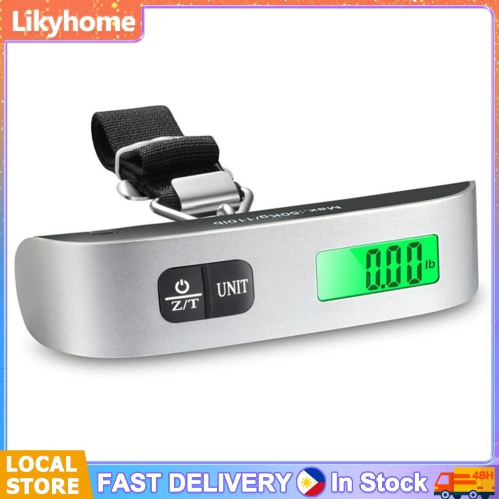 H1# 50Kg Hanging Scale with Backlit LCD Display Baggage Electronic ...