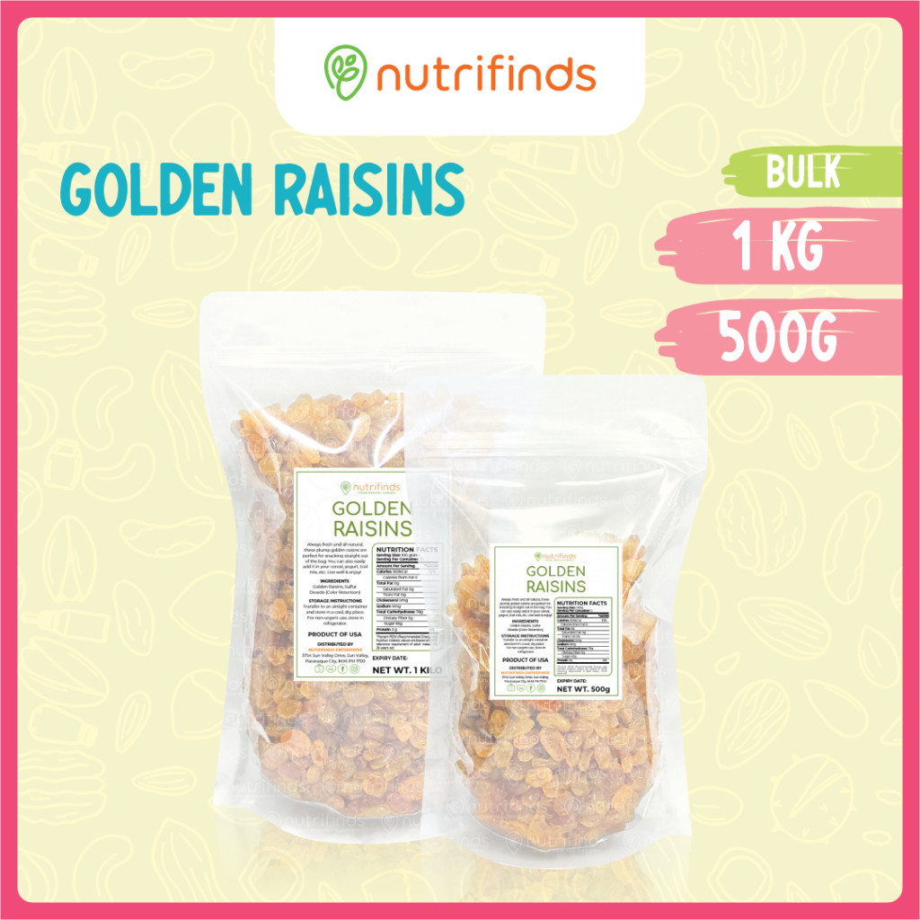 Nutrifinds® Golden Raisins - BULK | Shopee Philippines