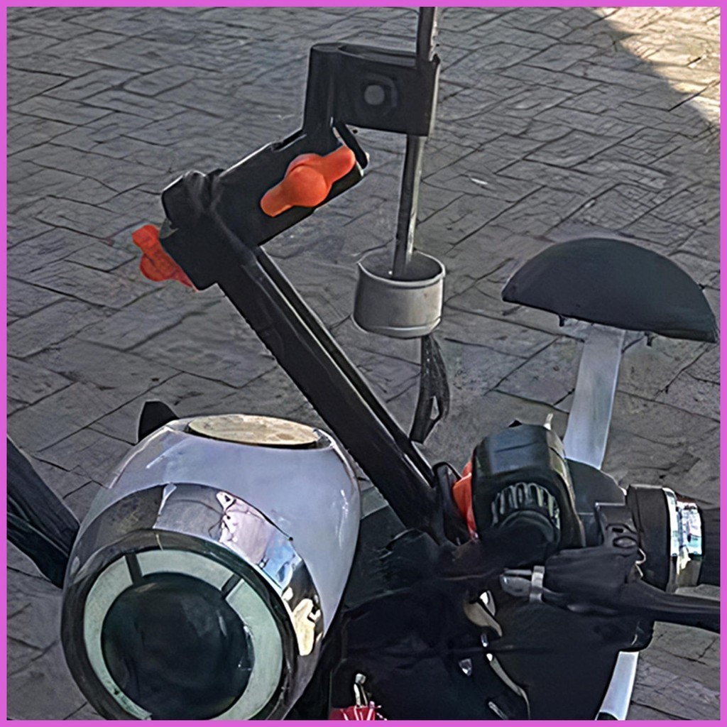 Bicycle Umbrella Stands 360 Degree Adjustable Telescopic Bar Holder ...