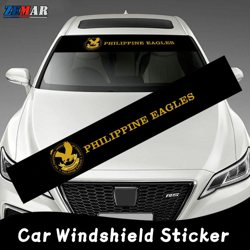 Philippine Eagle Logo Car Front Rear Window Sticker Waterproof Sunshade ...