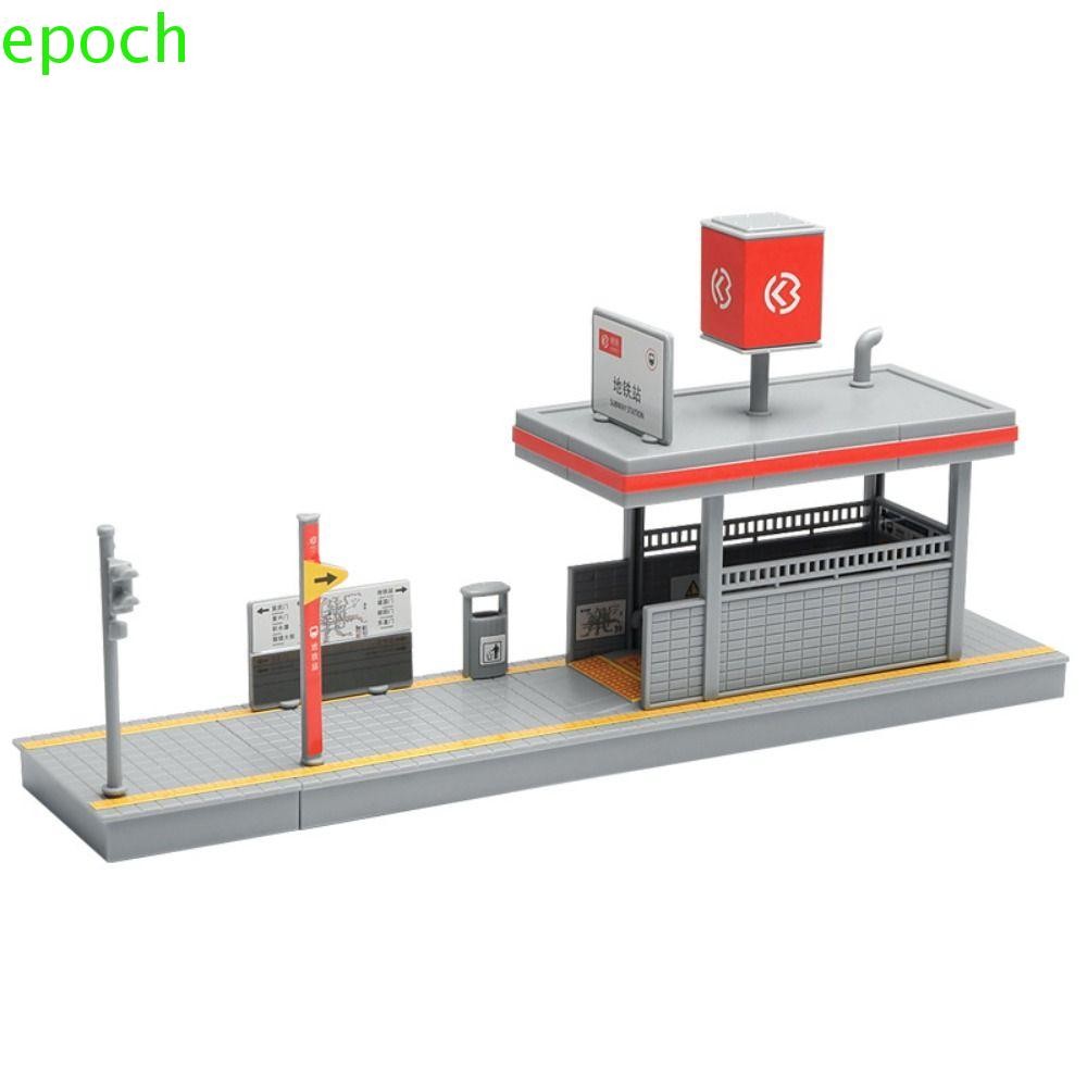 EPOCH Metro Station Model, 1:64 Scale Simulated Miniature Subway ...
