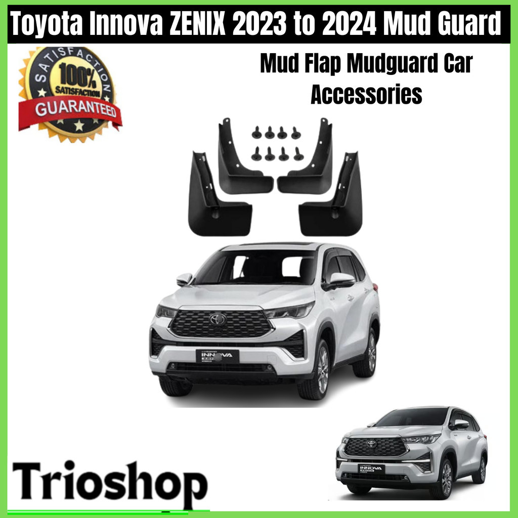 Toyota Innova ZENIX 2023 to 2024 Mud Guard Mud Flap Mudguard Car ...