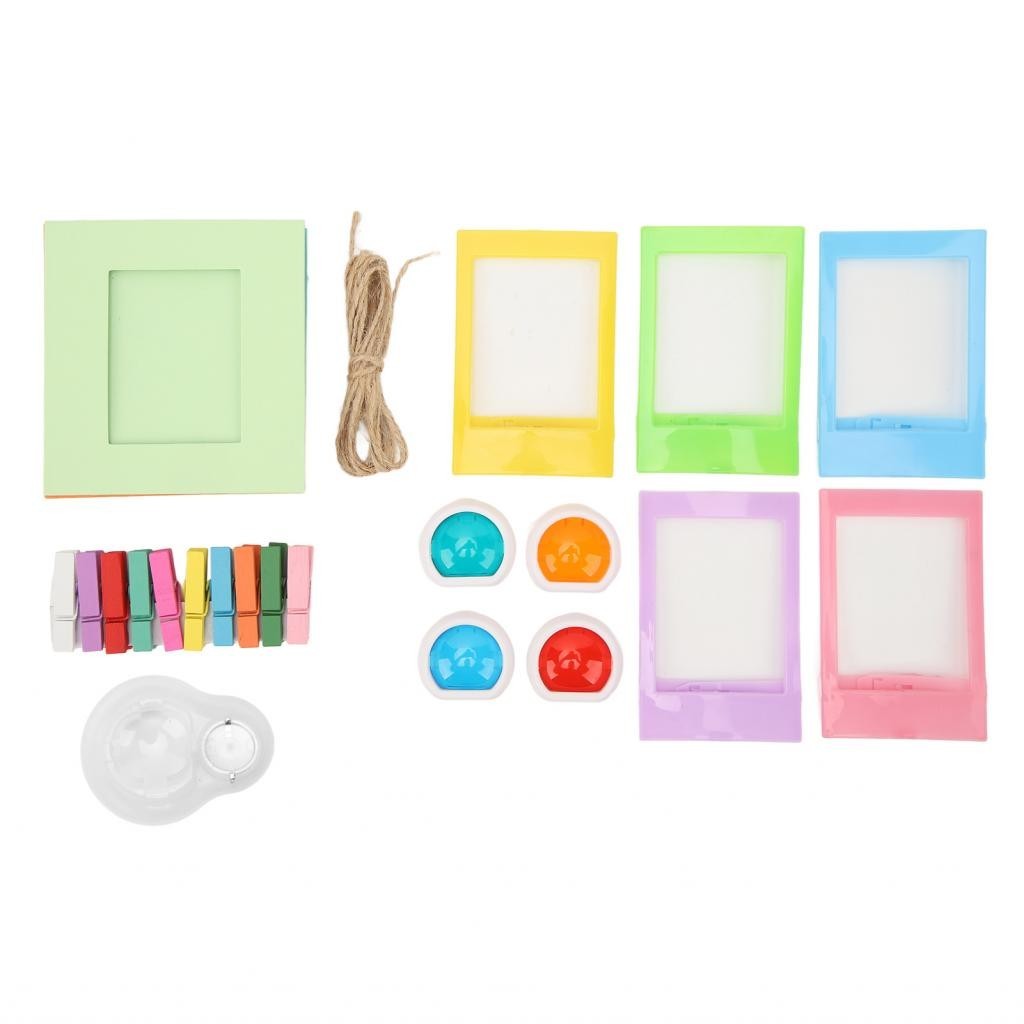 Bamaxis Instant Film Camera Photo Frames Four Color Filters Paper with ...