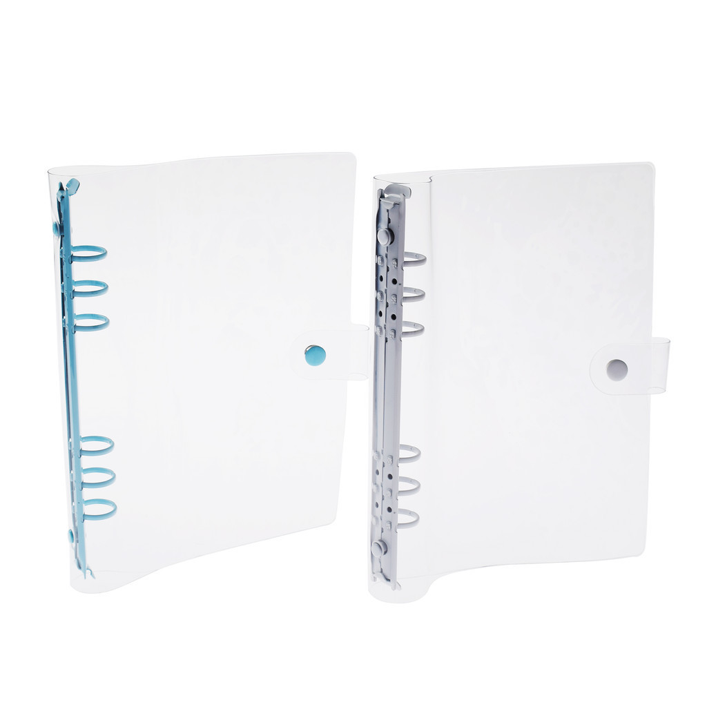 A5 A6 Transparent PVC Loose-Leaf Notebook Cover Refillable Paper PVC ...
