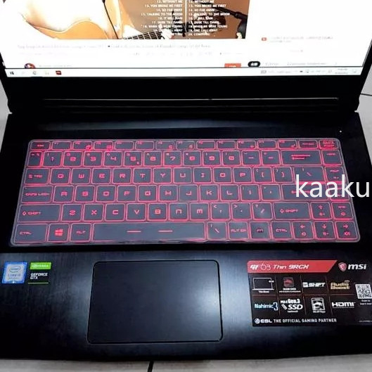 Keyboard Protector for MSI GS65 GF63 GGF65 P65 PS42 PS63 Silicone Keyboard  Cover