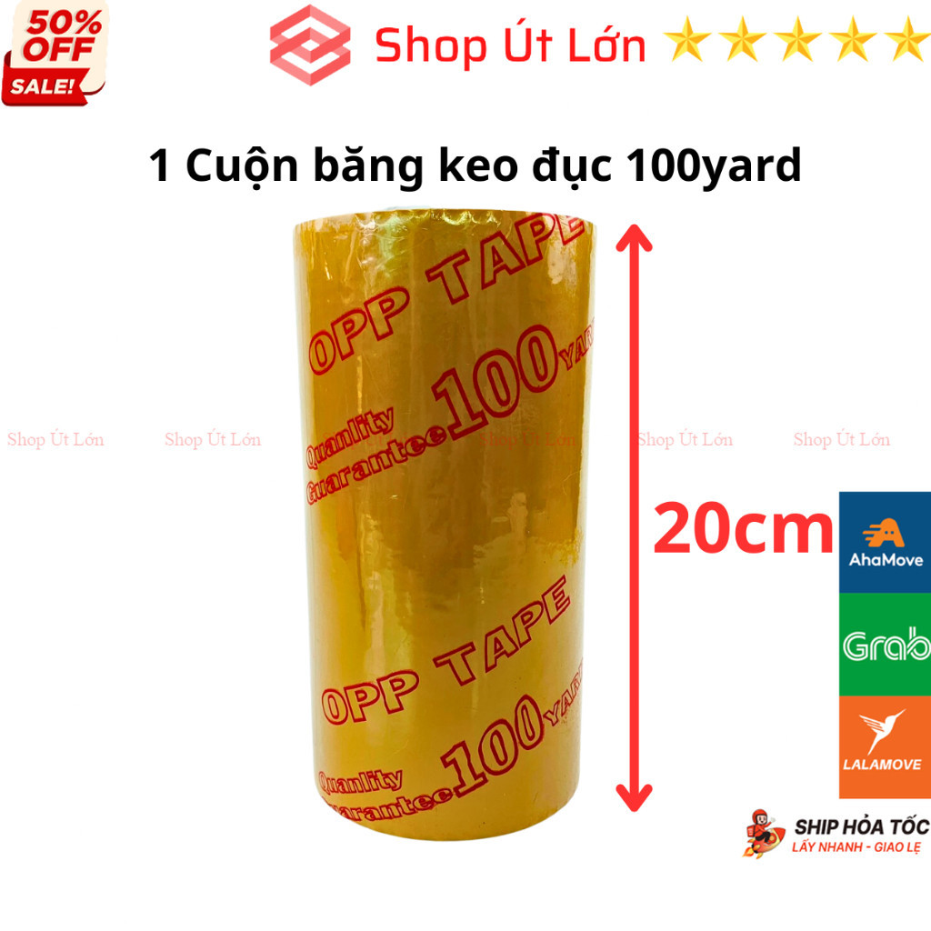 1 roll of OPP Opaque tape, 20cm wide, 100 yards, 3mm paper core, opaque ...
