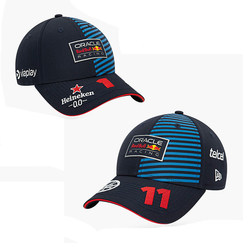 F1 Oracle Red Bull Men's and Women's Fashion Hip Hop Adjustable Racing ...