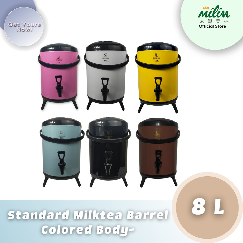 Milktea Barrel Colored Body (8 to 12 L) Milk tea Supplies / Milk Tea ...