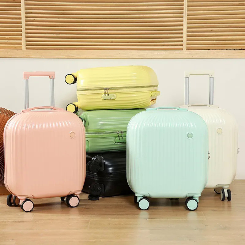Suitcase Small Rolling Luggage Spinner Carry-on Female Suitcases on Wheels  Student 18 inch Trolley Bag Boarding Case Travel Bag