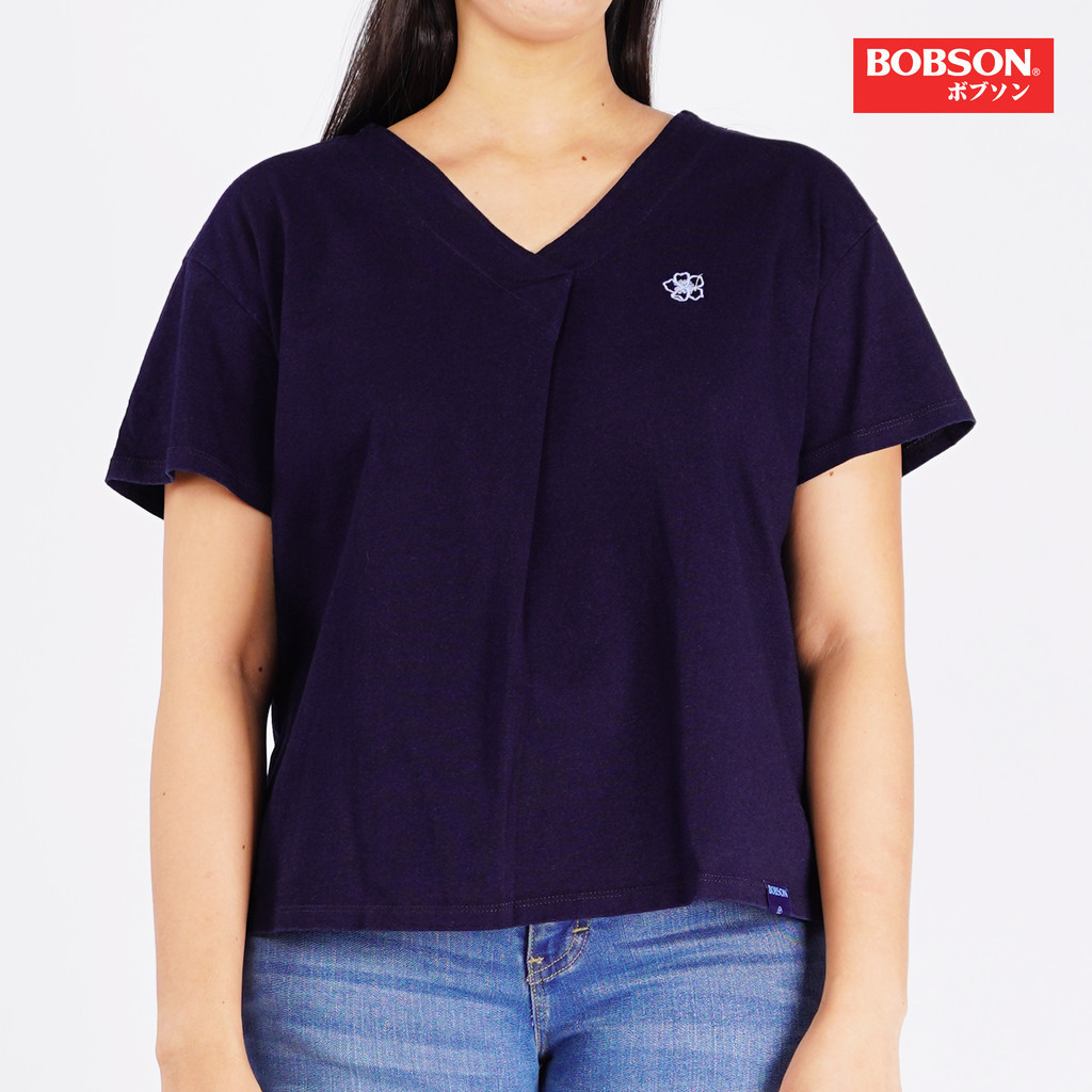 Bobson Japanese Ladies Basic Tees Crop Fit 162702 (Yellow Gold) main image 0