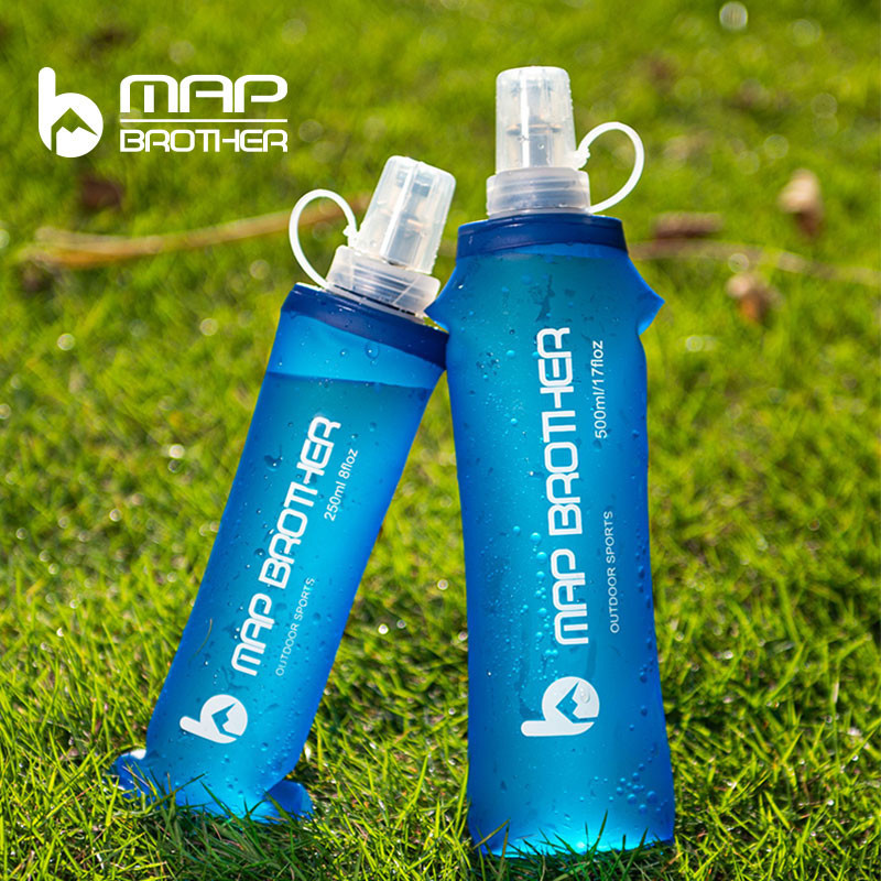 MAP BROTHER 250ML 500ML Soft Flask with Cover Cap BPA-free Running