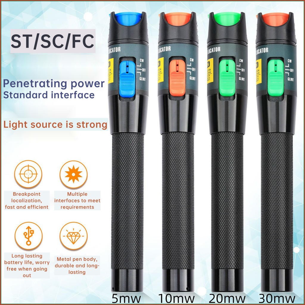 5/10/15/20mw Visual Fault Locator FTTH Fiber Optic Tool Red Laser Light ...