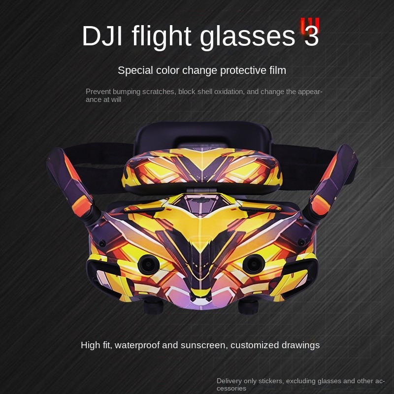 Color Sticker Suitable for DJI Goggles 3 Through Airplane Flight ...