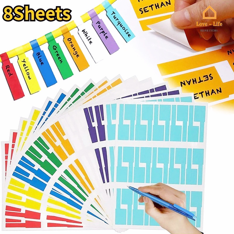 240Pcs/Set Random Color Handwritten Wire Labels Self-adhesive Easy ...