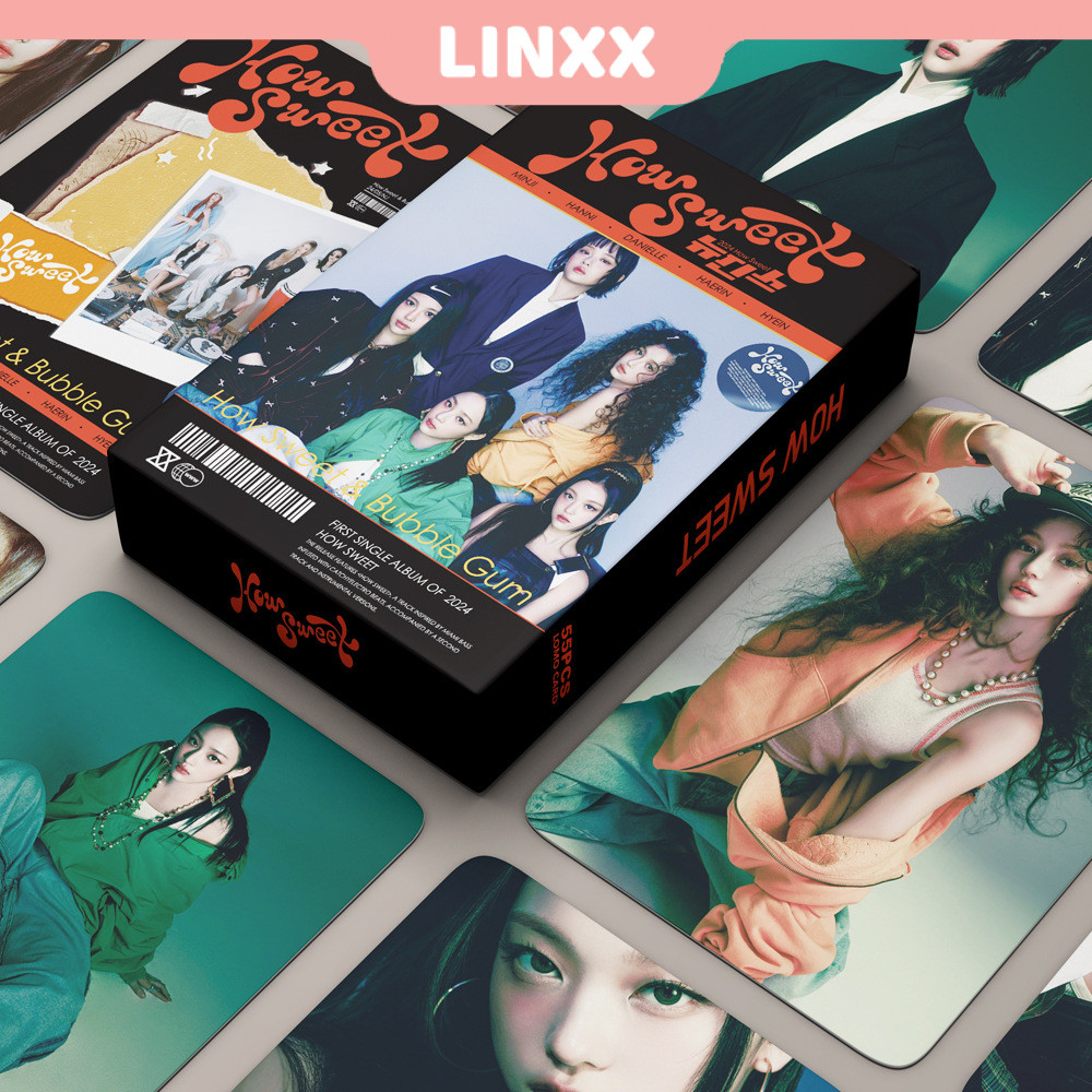 LINXX 55 Pcs Newjeans HOW SWEET Album Lomo Card Kpop Photocards ...
