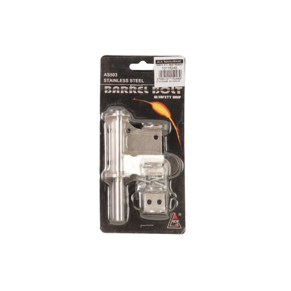ARCHIE Stainless Steel Barrel Bolt with Safety Hasp (AS-503) | Shopee ...