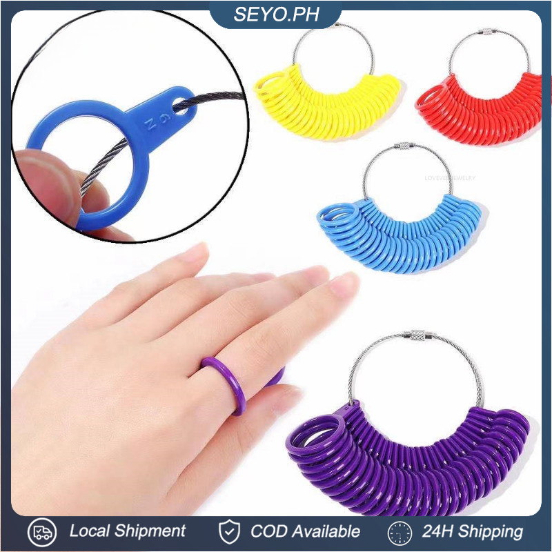 Portable Plastic Standard US/UK Generic Jewelry Measurement Gauge Tool ...