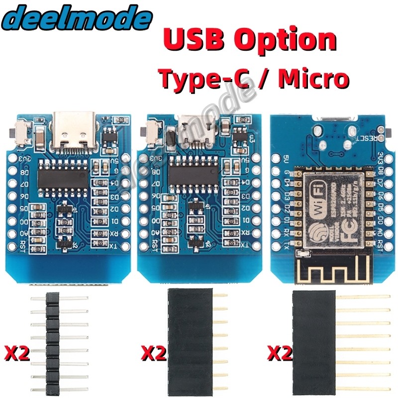 D1 Mini TYPE-C/MICRO USB ESP8266 ESP-12F CH340G V2 WIFI Development ...