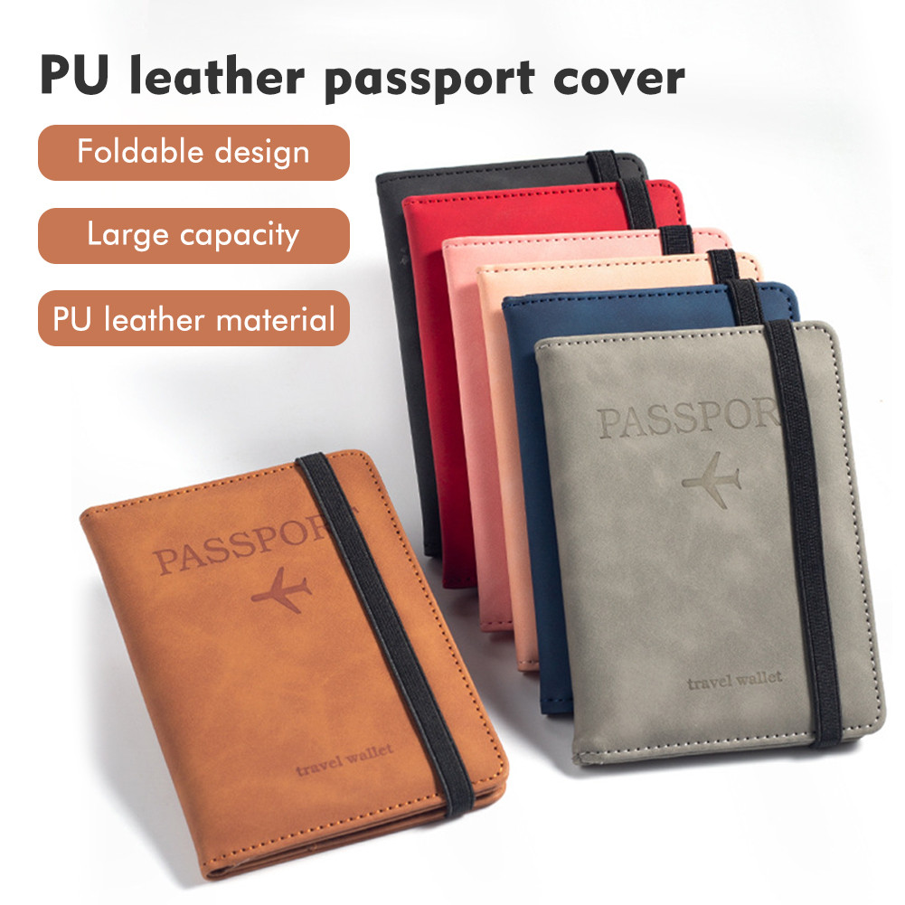 Upgrade Elastic Band Passport Holders Pu Leather Passport Holder ...