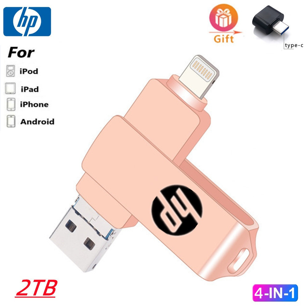 2TB USB3.0 4 in 1 OTG Flash Drive Metal Waterproof High speed 512GB ...